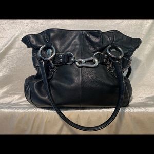 B Makowsky Leather Tote Bag